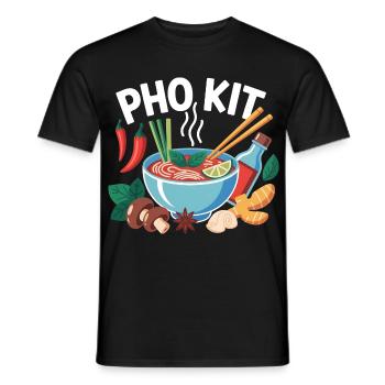 Pho Kit Lustige Vietnamesische Essensliebhaber - Männer T-Shirt - Schwarz - Vorne - AI Model Male 178 light (178cm)