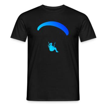 Paragliding Geschenkidee für die Paragliding-Fanin - Männer T-Shirt - Schwarz - Vorne - AI Model Male 178 light (178cm)