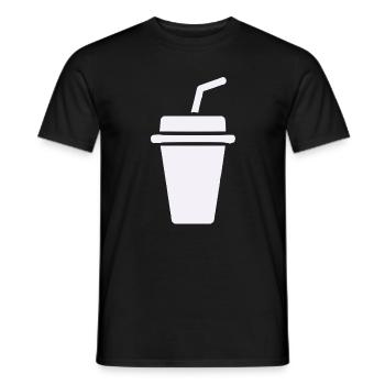 ToGo Becher Icon - Männer T-Shirt - Schwarz - Vorne - AI Model Male 178 light (178cm)