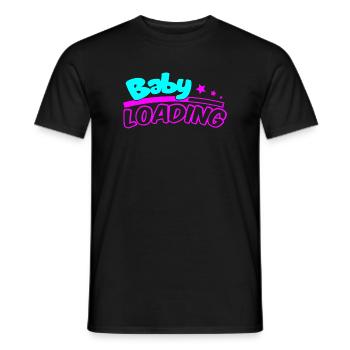 Baby Loading Neon Logo - Männer T-Shirt - Schwarz - Vorne - AI Model Male 178 light (178cm)