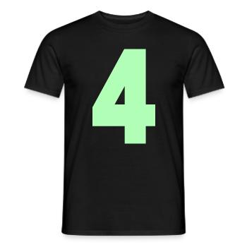 Neon Mint 4 - Männer T-Shirt - Schwarz - Vorne - AI Model Male 178 light (178cm)