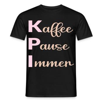 Büro Kaffee Sprüche - Männer T-Shirt - Schwarz - Vorne - AI Model Male 178 light (178cm)