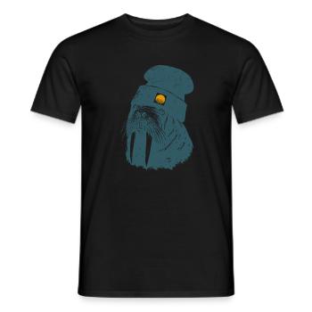 Walross Meer Küstenkind Outdoor - Männer T-Shirt - Schwarz - Vorne - AI Model Male 178 light (178cm)