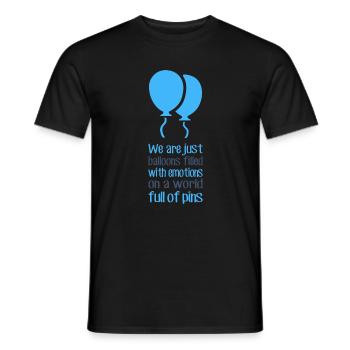 Wir sind nur Luftballons - Männer T-Shirt - Schwarz - Vorne - AI Model Male 178 light (178cm)