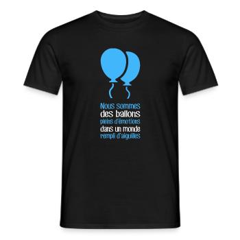 Wir sind Ballons - Männer T-Shirt - Schwarz - Vorne - AI Model Male 178 light (178cm)