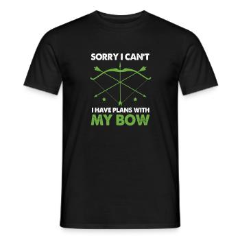 Bogenschießen Bogen Bogenschütze - Männer T-Shirt - Schwarz - Vorne - AI Model Male 178 light (178cm)