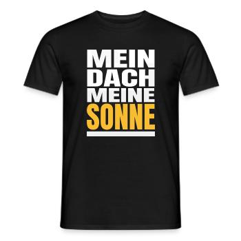 Solarstrom Statement Mein Dach meine Sonne - Männer T-Shirt - Schwarz - Vorne - AI Model Male 178 light (178cm)