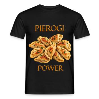 Power Dumplings - Männer T-Shirt - Schwarz - Vorne - AI Model Male 178 light (178cm)