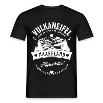Vulkaneifel Ohne Zweifel Aus Der Eifel Maareland - Männer T-Shirt - Schwarz - Vorne - AI Model Male 178 light (178cm)
