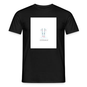 Schimaus Wintersport Skizze - Männer T-Shirt - Schwarz - Vorne - AI Model Male 178 light (178cm)