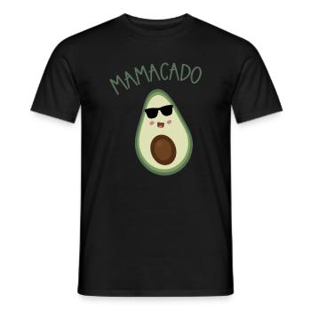 Mamacado Avocado Cartoon mit Sonnenbrille - Männer T-Shirt - Schwarz - Vorne - AI Model Male 178 light (178cm)