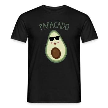 Papacado Avocado Sonnenbrille - Männer T-Shirt - Schwarz - Vorne - AI Model Male 178 light (178cm)