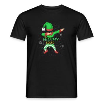 Mommy Squad Elfenfamilie Passendes Weihnachten - Männer T-Shirt - Schwarz - Vorne - AI Model Male 178 light (178cm)