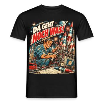Da geht noch was – Feuerwerk - Männer T-Shirt - Schwarz - Vorne - AI Model Male 178 light (178cm)