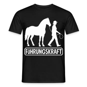 Lustiges Pferdemädchen & Reiter Spruch Geschenke - Männer T-Shirt - Schwarz - Vorne - AI Model Male 178 light (178cm)