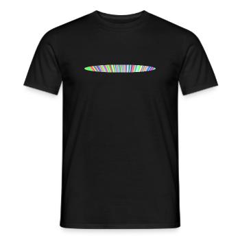 Regenbogen-Oval-Design - Männer T-Shirt - Schwarz - Vorne - AI Model Male 178 light (178cm)