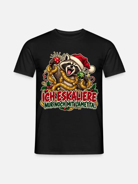 Festliche Eskalation - Männer T-Shirt - Schwarz