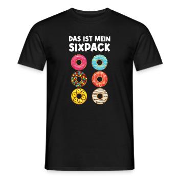 Das ist mein Sixpack Donut Six Pack Donuts Spruch - Männer T-Shirt - Schwarz - Vorne - AI Model Male 178 light (178cm)
