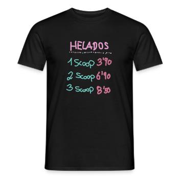Eis speiseeis - Männer T-Shirt - Schwarz - Vorne - AI Model Male 178 light (178cm)