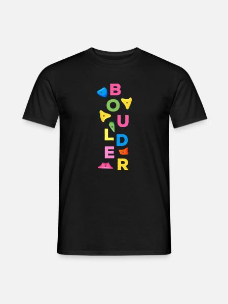 Klettern Bouldern Kletterwand - Männer T-Shirt - Schwarz