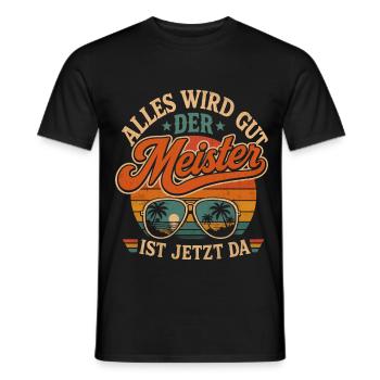 Meisterprüfung bestanden Meister - Männer T-Shirt - Schwarz - Vorne - AI Model Male 178 light (178cm)