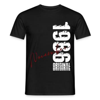 40. Geburtstag Geschenk November Original 1986 - Männer T-Shirt - Schwarz - Vorne - AI Model Male 178 light (178cm)