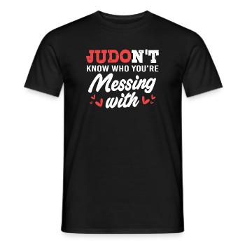 Judo - Männer T-Shirt - Schwarz - Vorne - AI Model Male 178 light (178cm)