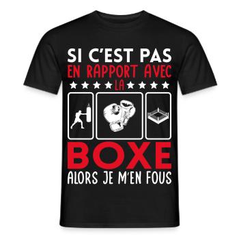 Wenn es nichts mit Boxen zu tun hat, dann ist es mir egal - Männer T-Shirt - Schwarz - Vorne - AI Model Male 178 light (178cm)