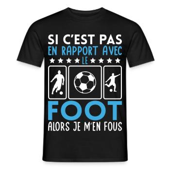 Wenn es nicht mit Football zu tun hat, dann ist es mir egal - Männer T-Shirt - Schwarz - Vorne - AI Model Male 178 light (178cm)