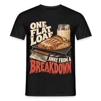 Sauerteig Bäcker Brot Backen - Männer T-Shirt - Schwarz - Vorne - AI Model Male 178 light (178cm)