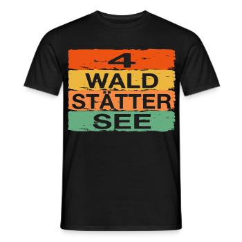 Vierwaldstättersee - Männer T-Shirt - Schwarz - Vorne - AI Model Male 178 light (178cm)