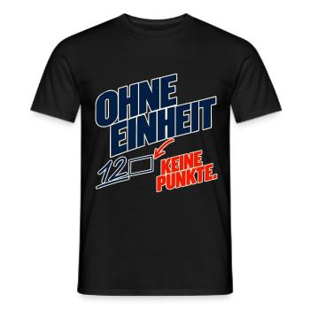 Ohne Einheit keine Punkte – Physiklehrer - Männer T-Shirt - Schwarz - Vorne - AI Model Male 178 light (178cm)