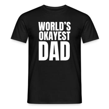Der beste Vater der Welt – lustiges Zitat - Männer T-Shirt - Schwarz - Vorne - AI Model Male 178 light (178cm)