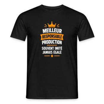 Bester Produktionsleiter - Männer T-Shirt - Schwarz - Vorne - AI Model Male 178 light (178cm)