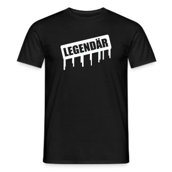 Legendär Graffiti Drip - Männer T-Shirt - Schwarz - Vorne - AI Model Male 178 light (178cm)