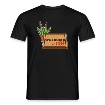 Willkommen-ish - Männer T-Shirt - Schwarz - Vorne - AI Model Male 178 light (178cm)
