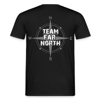 Team Far North | Nordland | Nord - T-shirt homme - noir - Dos - AI Model Male 178 light (178cm)