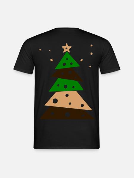 Tannenbaum - Männer T-Shirt - Schwarz