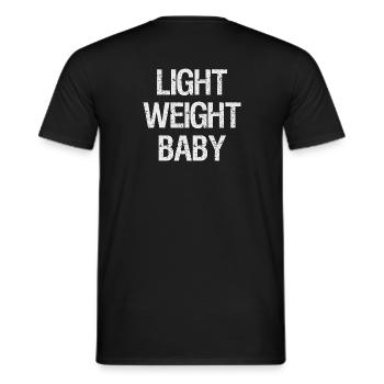 Light Weight Baby Yeah Buddy Bodybuilding Gym - Männer T-Shirt - Schwarz - Hinten - AI Model Male 178 light (178cm)