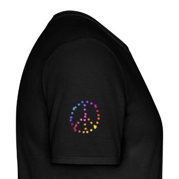 PEACESYMBOLYMUTICKOLOR - Men's T-Shirt - black - Right - AI Model Male 178 light (178cm)