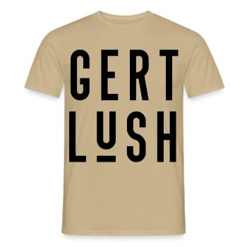 Bristol Dialect Gert Lush - Men's T-Shirt - sand beige - Front - AI Model Male 178 light (178cm)