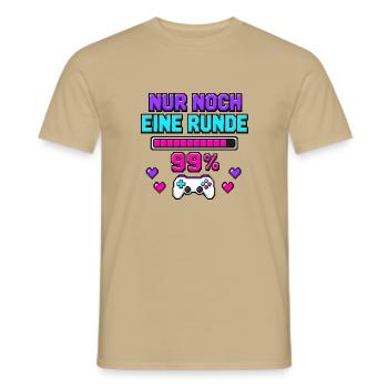 Gaming Lover - Männer T-Shirt - Sandbeige - Vorne - AI Model Male 178 light (178cm)