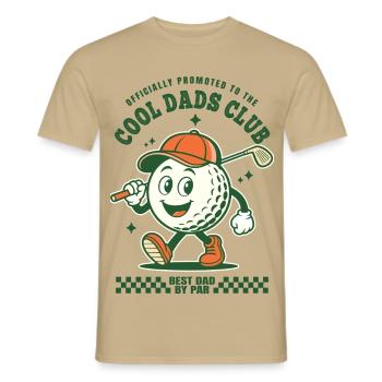 Bestes Golf-Dad-Duo - Männer T-Shirt - Sandbeige - Vorne - AI Model Male 178 light (178cm)