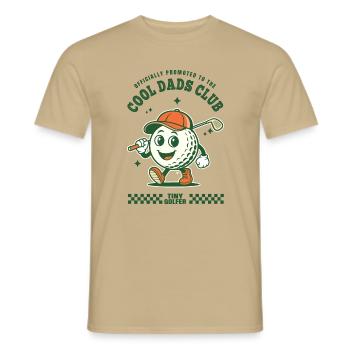 Golf-Papa-Sohn-Duo - Männer T-Shirt - Sandbeige - Vorne - AI Model Male 178 light (178cm)
