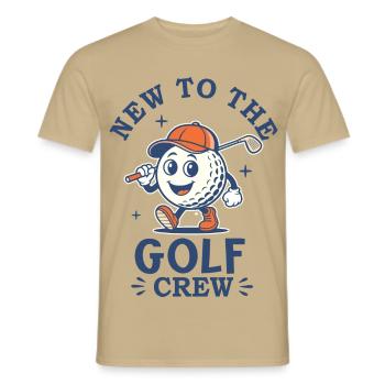 Golf Crew Baby - Männer T-Shirt - Sandbeige - Vorne - AI Model Male 178 light (178cm)