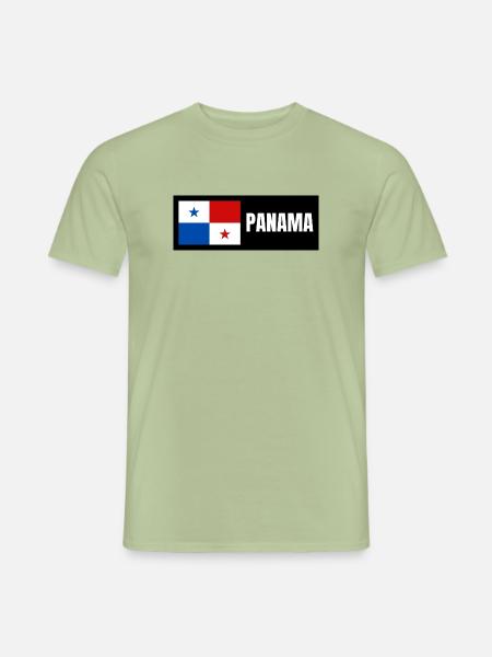 Panama Flagge - Männer T-Shirt - Sage