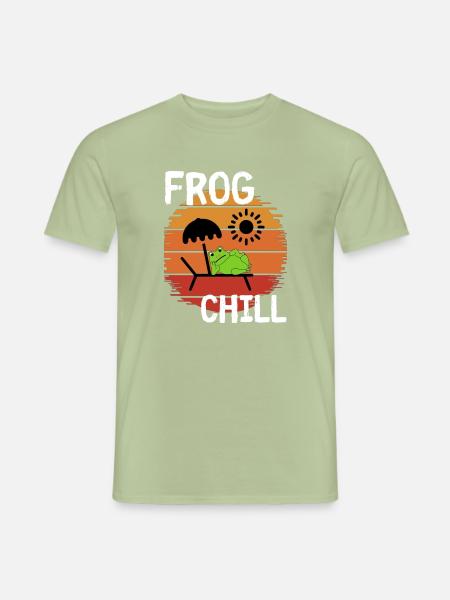 Frosch-Chill - Männer T-Shirt - Sage