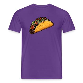 Tacos - Männer T-Shirt - Lila - Vorne - AI Model Male 178 light (178cm)