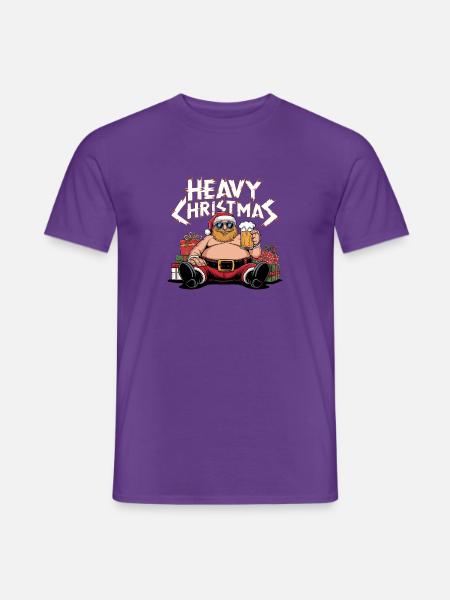 Heavy Christmas - Männer T-Shirt - Lila