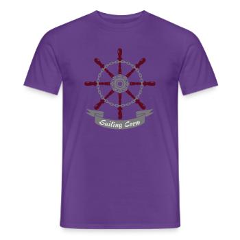 Steuerrad 3-farbig - Männer T-Shirt - Lila - Vorne - AI Model Male 178 light (178cm)